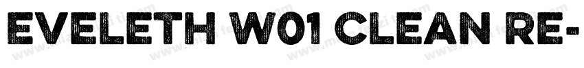 Eveleth W01 Clean Re字体转换